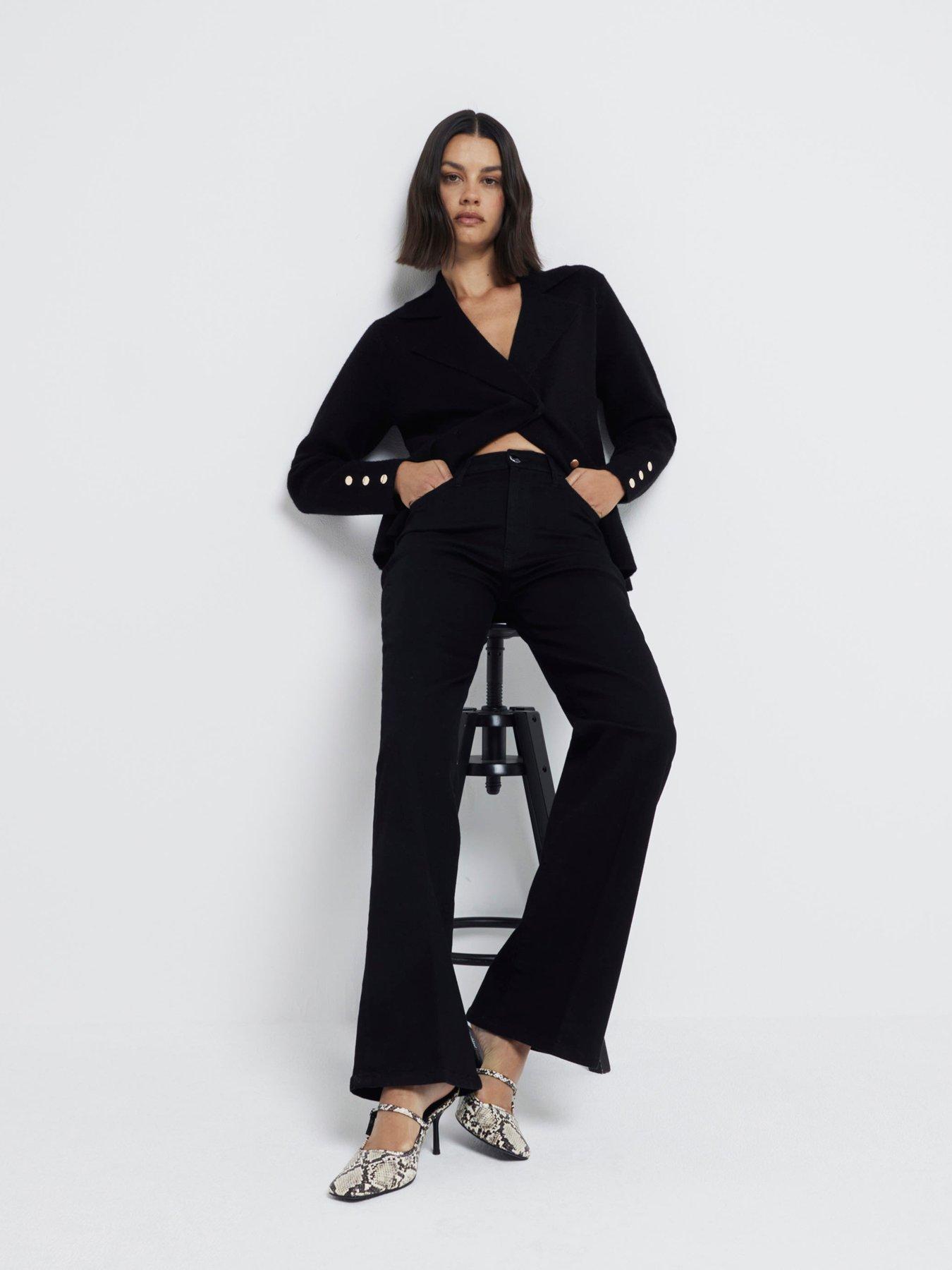 RIVER ISLAND JEANSY WIDE LEG WYSOKI STAN
