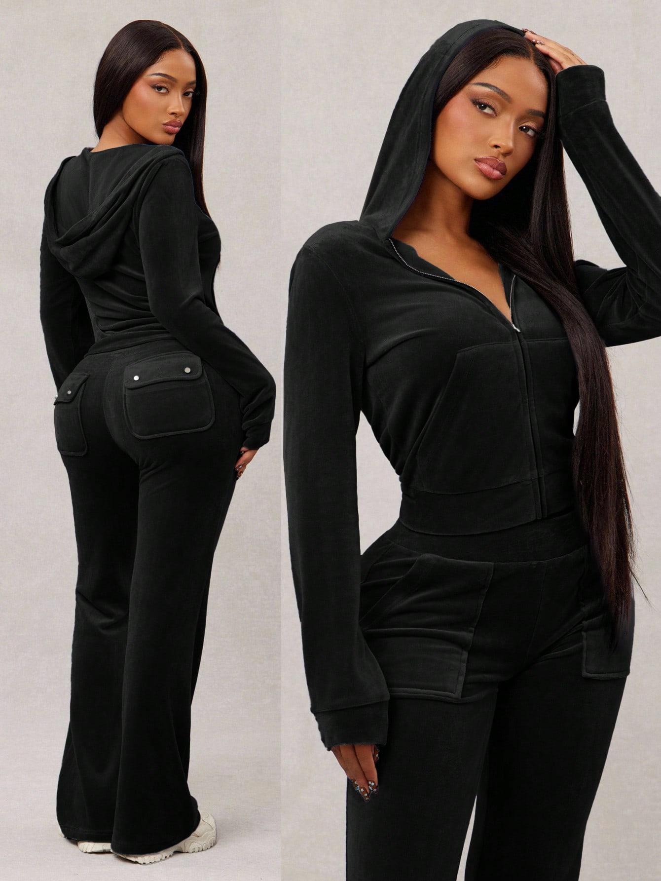 czarna bluza kaptur 