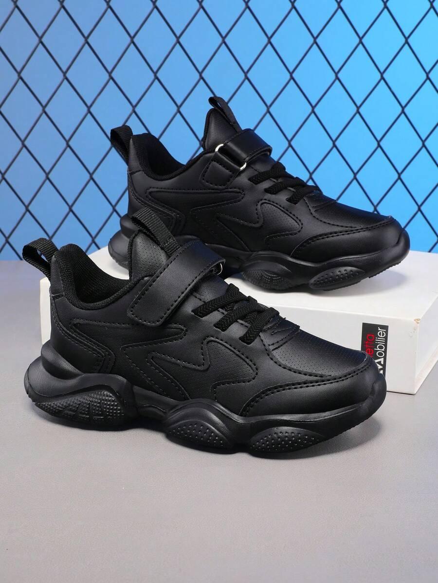 czarne buty sportowe imitacja skóry