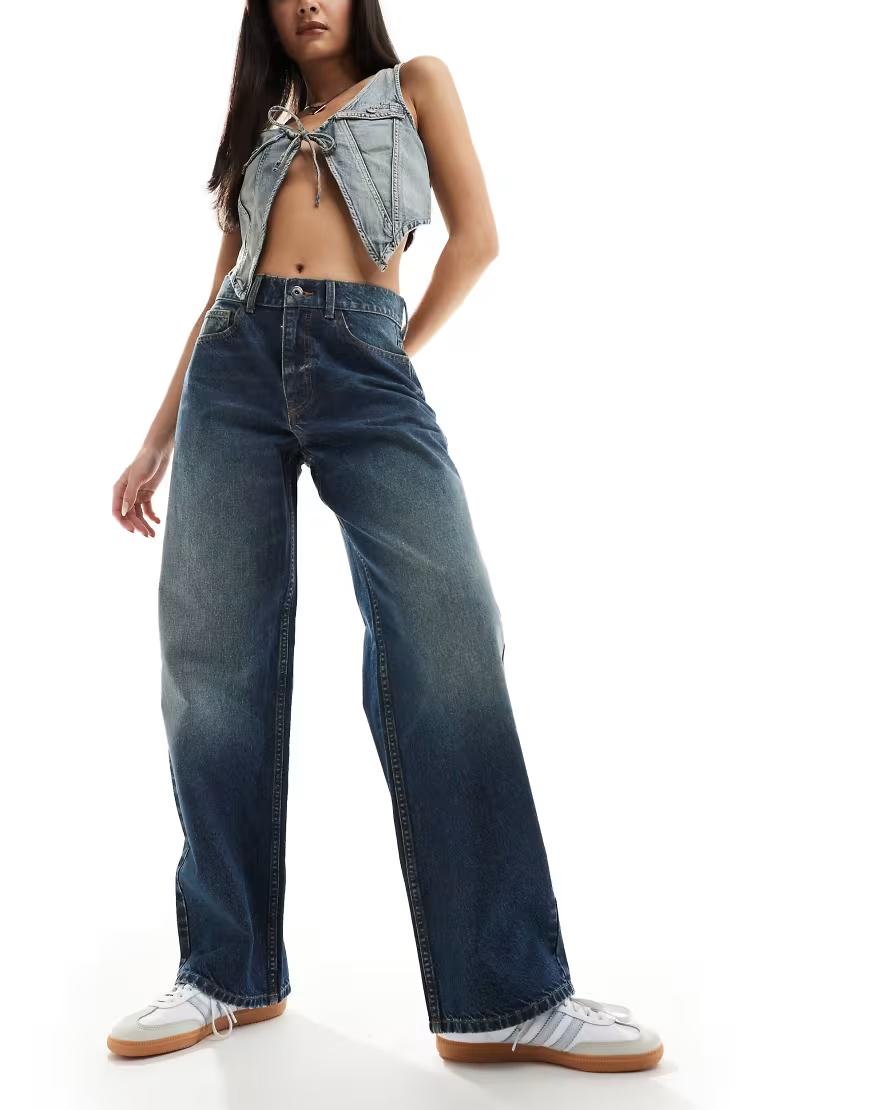 NIEBIESKIE SPODNIE JEANS