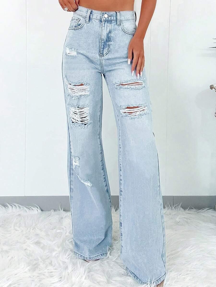 NIEBIESKIE SPODNIE JEANS