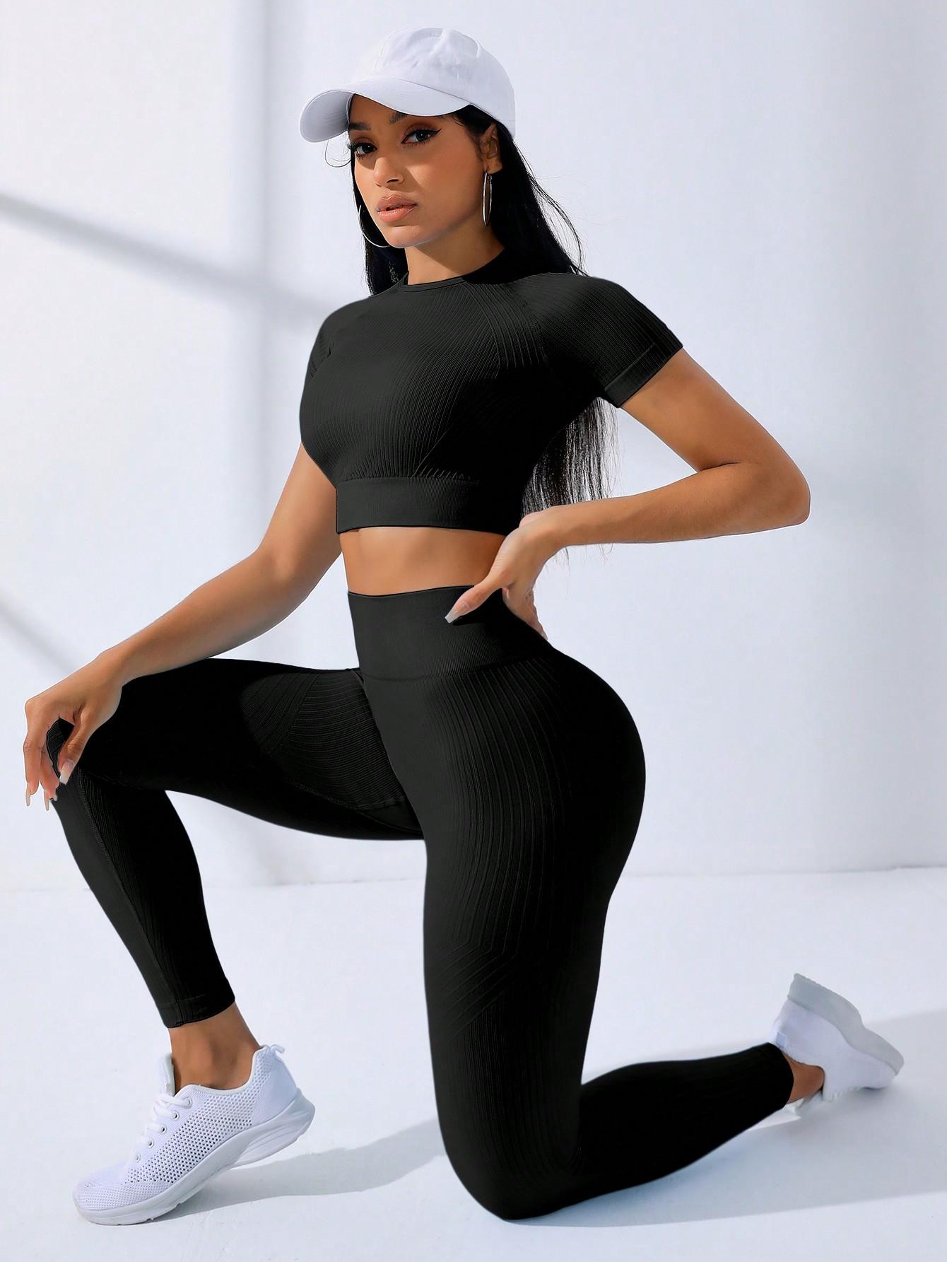 TOP LEGGINSY SPORTOWY KOMPLET