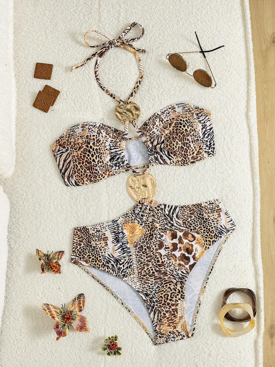 JEDNOCZĘŚCIOWY STRÓJ KĄPIELOWY ANIMAL PRINT