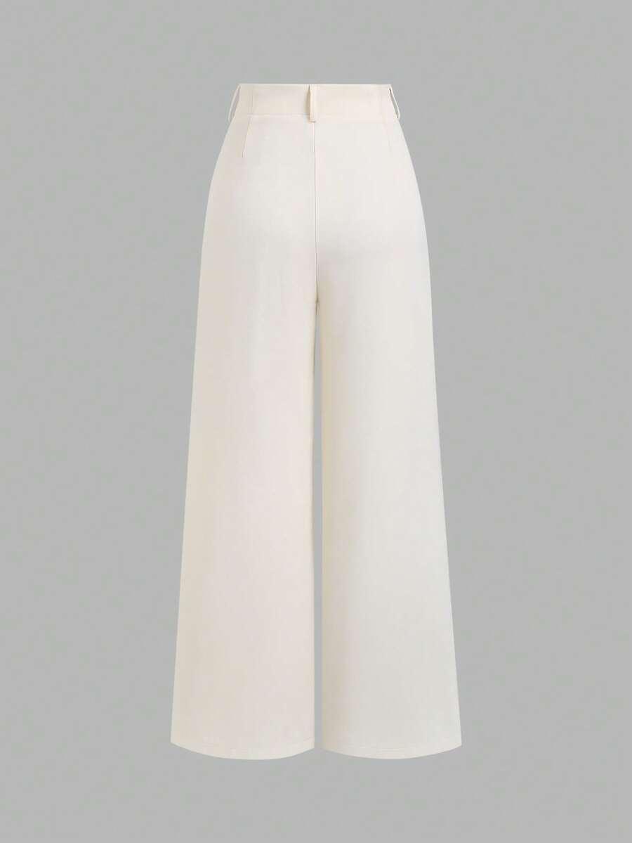 BEŻOWE ELEGANCKIE SPODNIE