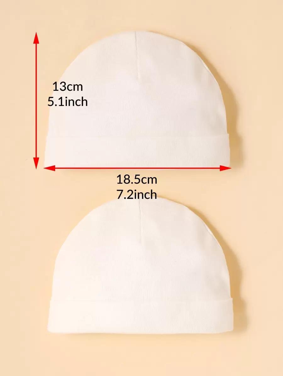biała czapka 3-pack