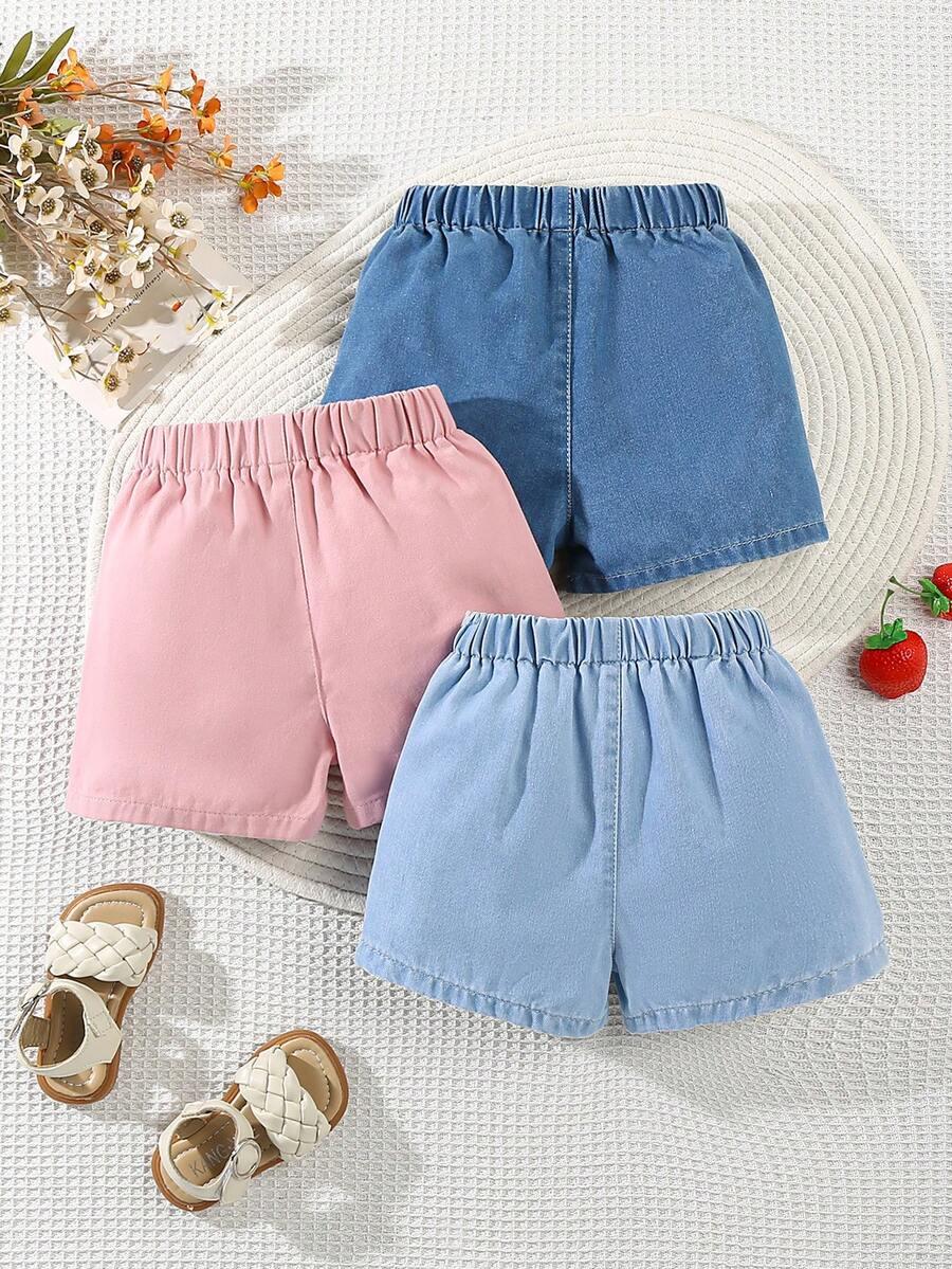 krótkie spodenki jeans 3-pack