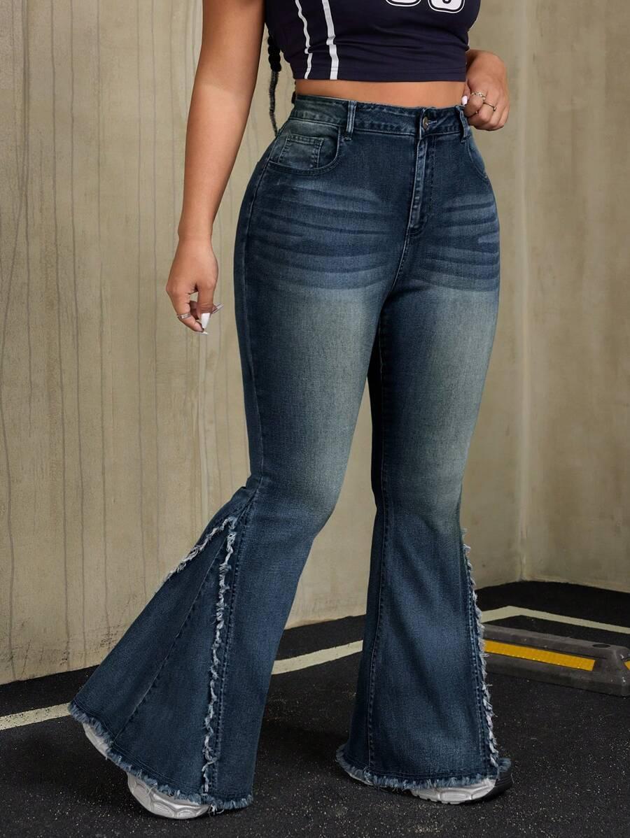 SPODNIE JEANS DZWONY