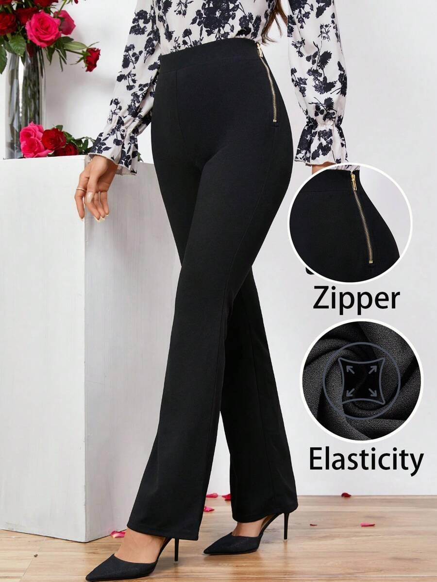 ELEGANCKIE SPODNIE Z ZAMKIEM
