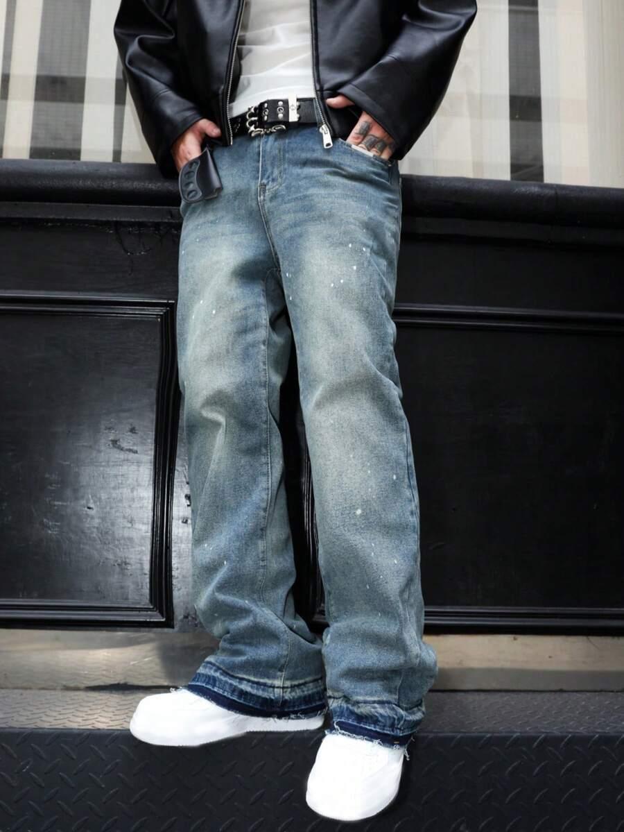 NIEBIESKIE SPODNIE JEANS