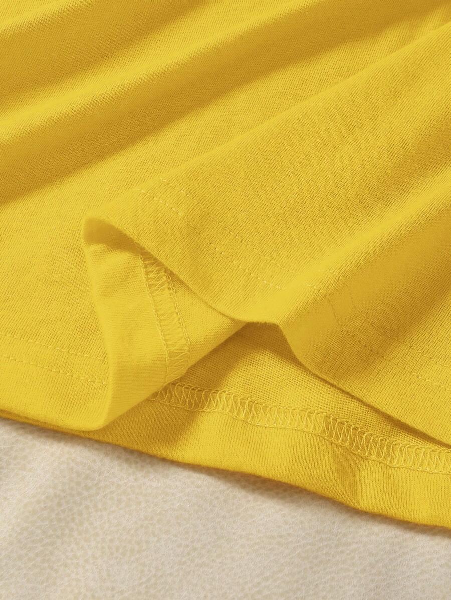 ŻÓŁTY T-SHIRT BASIC 
