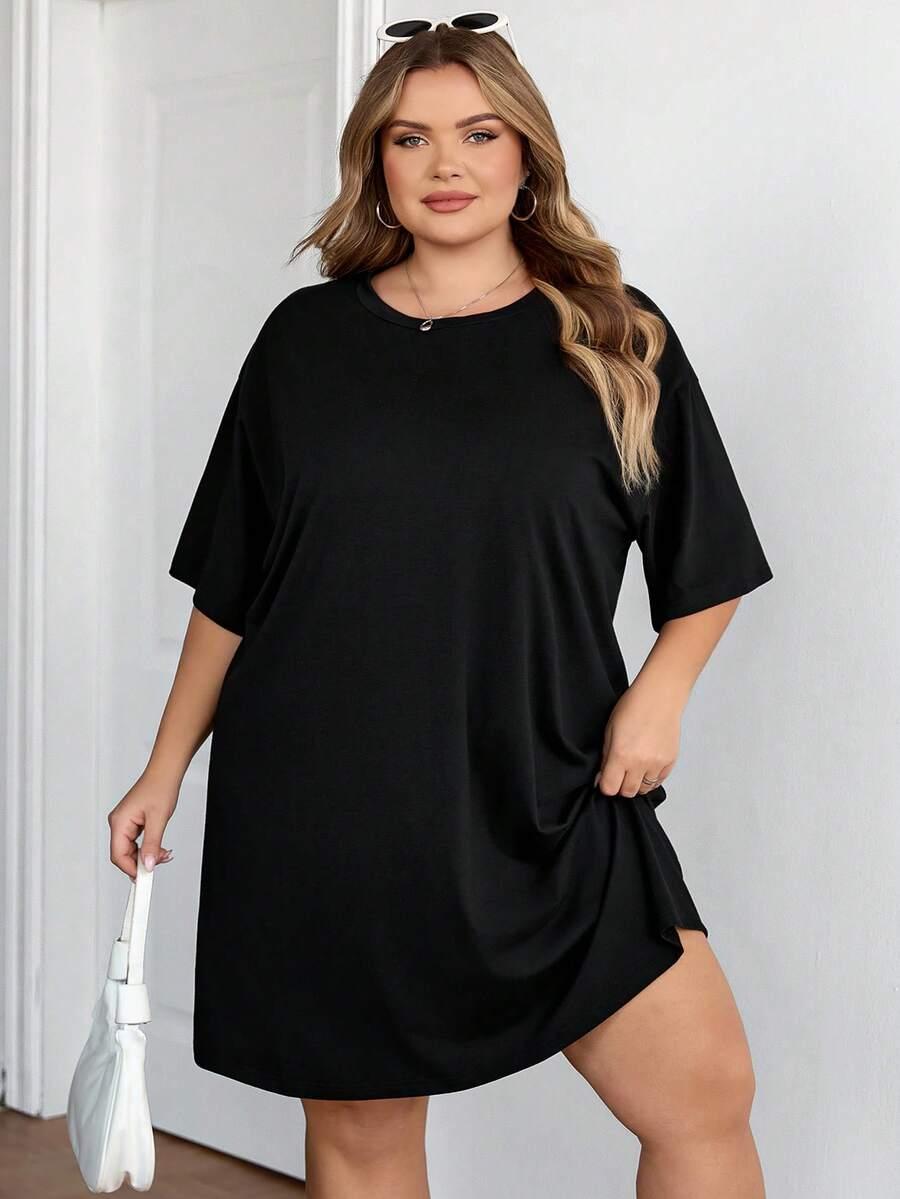 czarna sukienka oversize