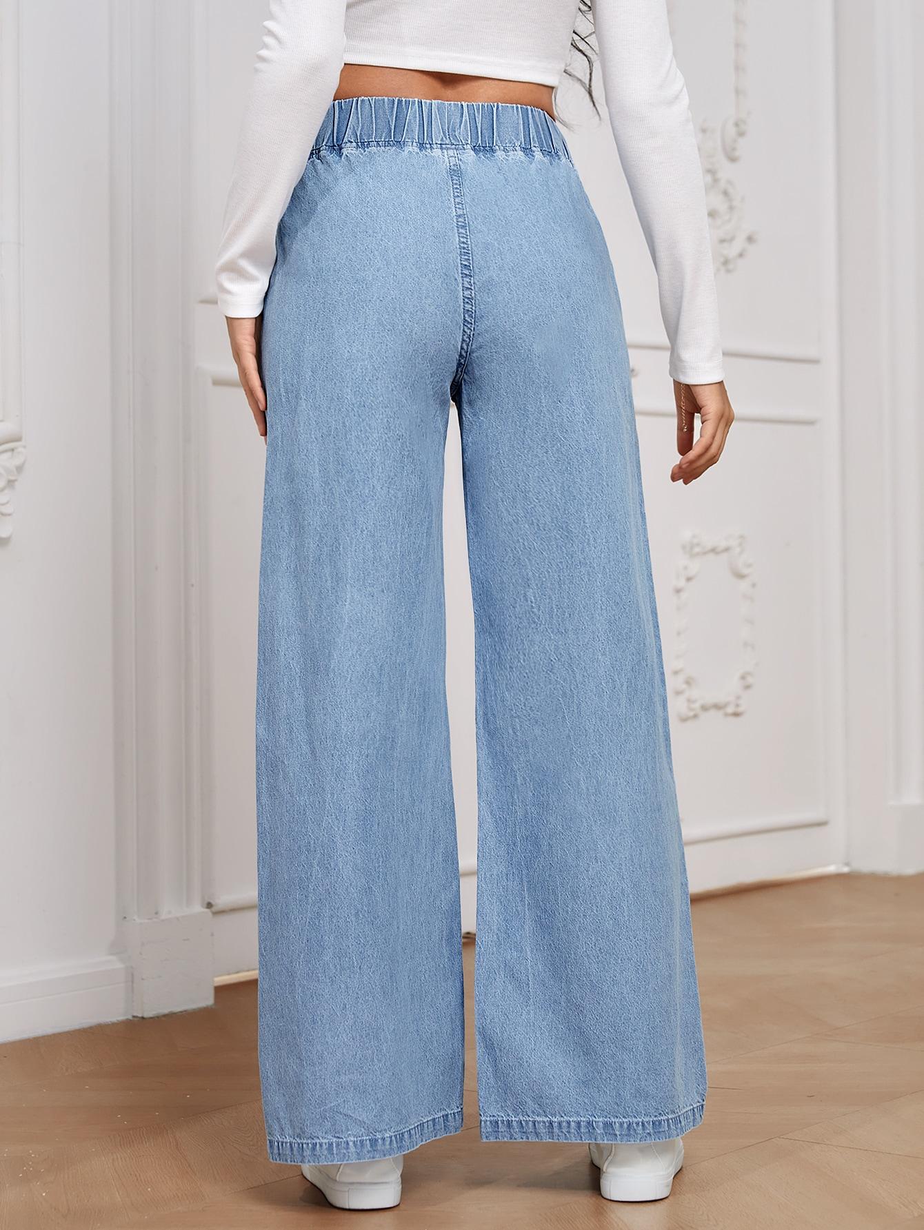 NIEBIESKIE SPODNIE JEANS 