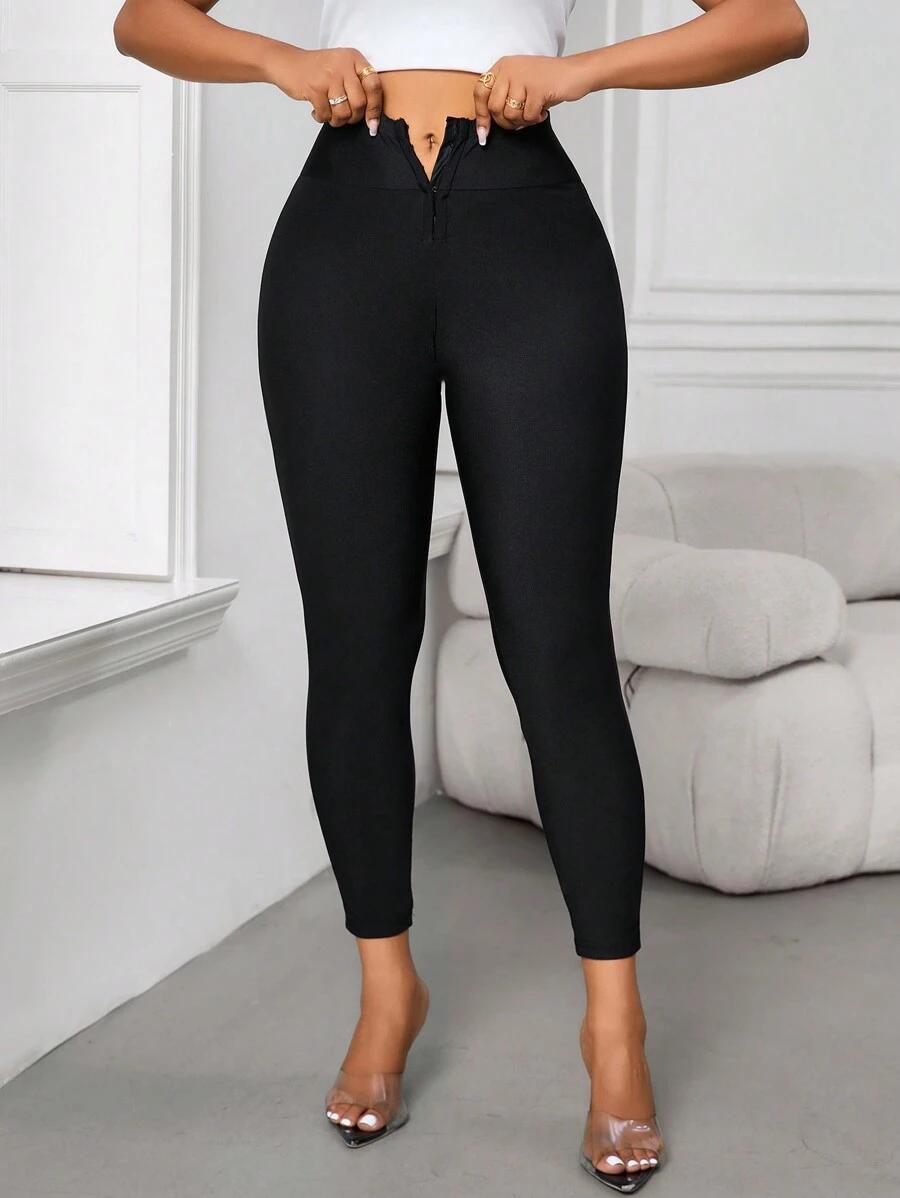 CZARNE LEGGINSY WYSOKI STAN