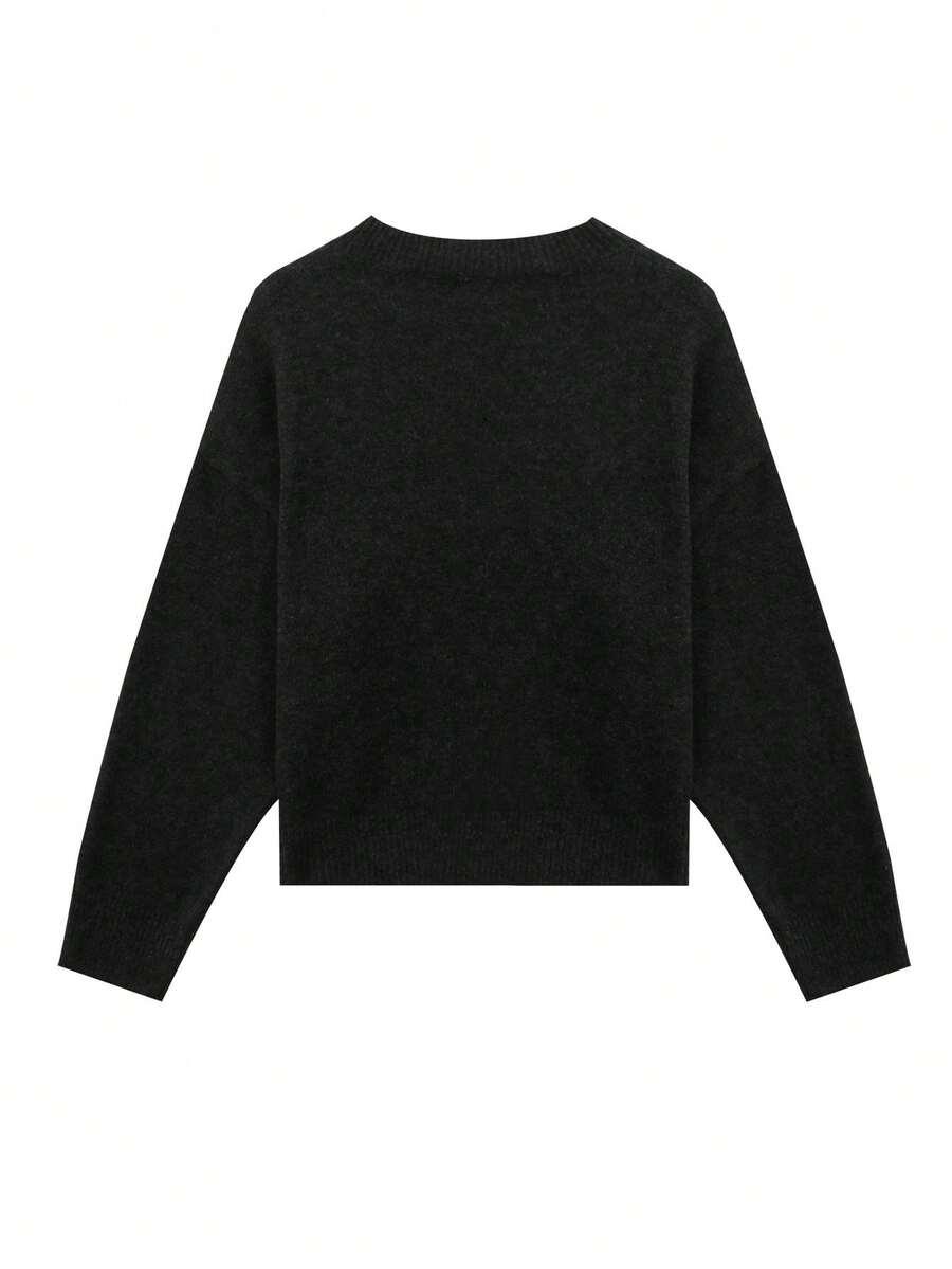 CZARNY SWETER GUZIKI