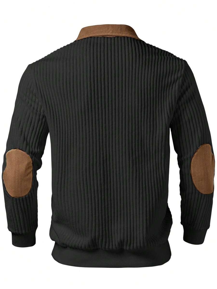bluza kontrast zamek prążki