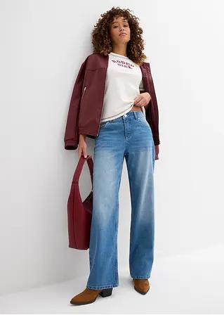 niebieskie spodnie jeans 