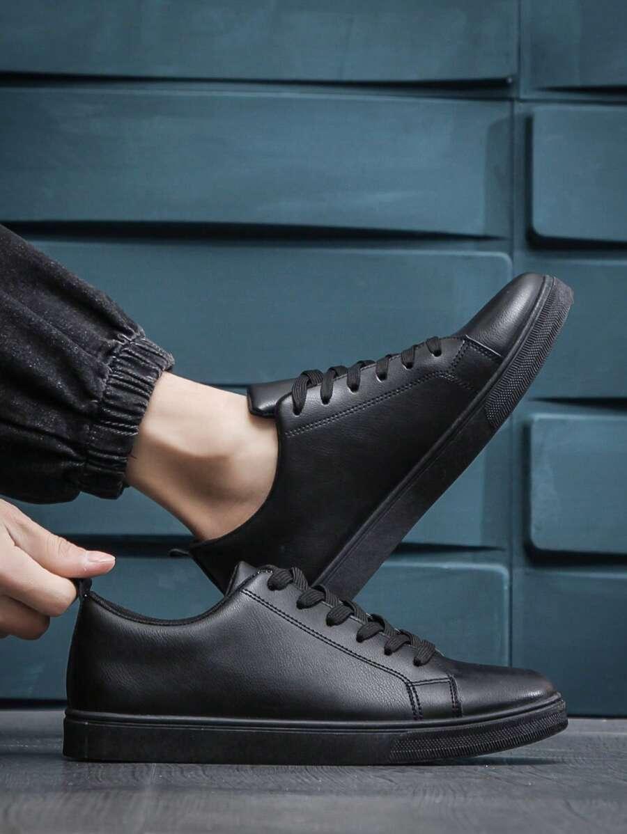 CZARNE SZNUROWANE BUTY SPORTOWE