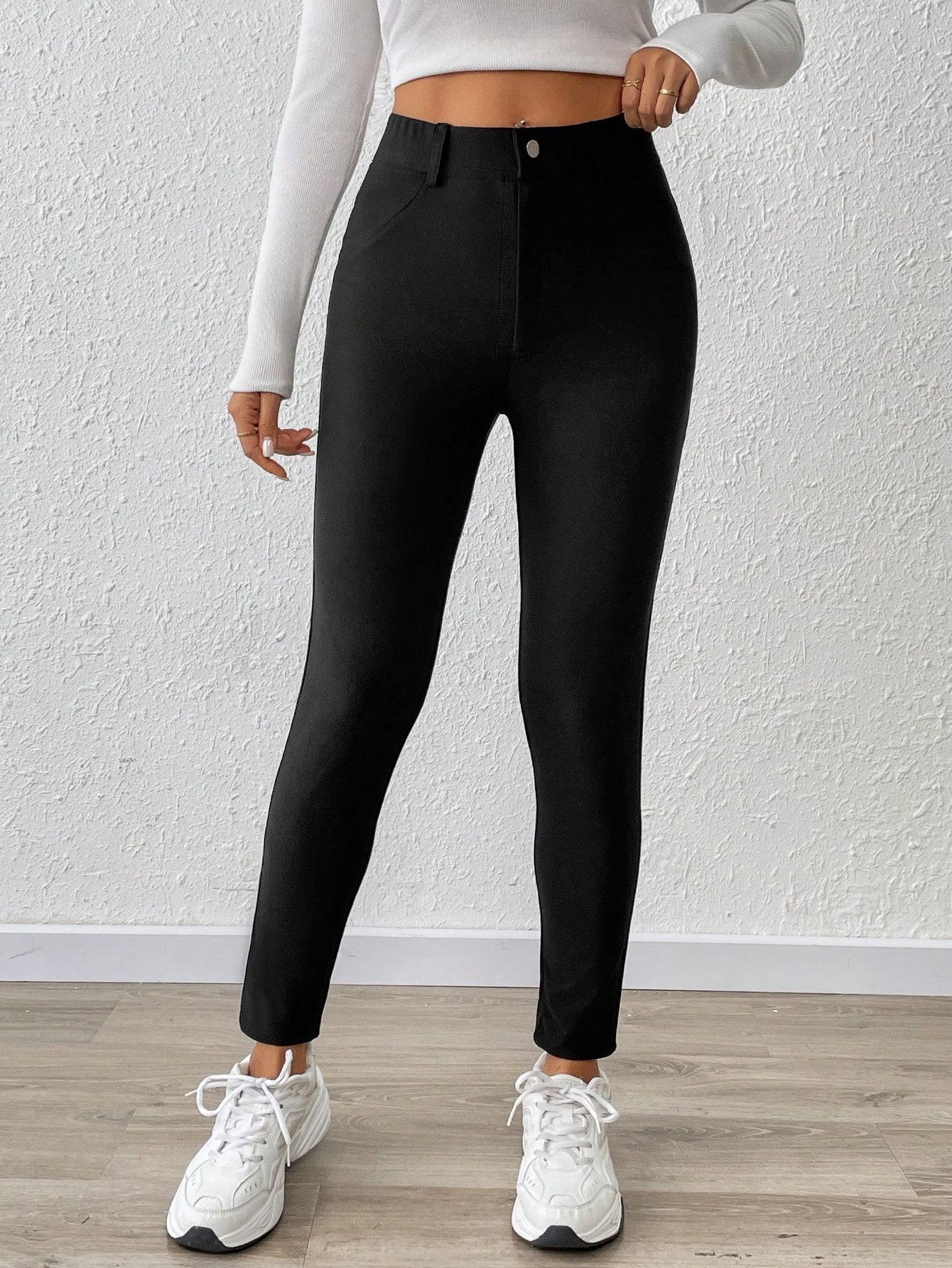CZARNE SPODNIE CASUAL