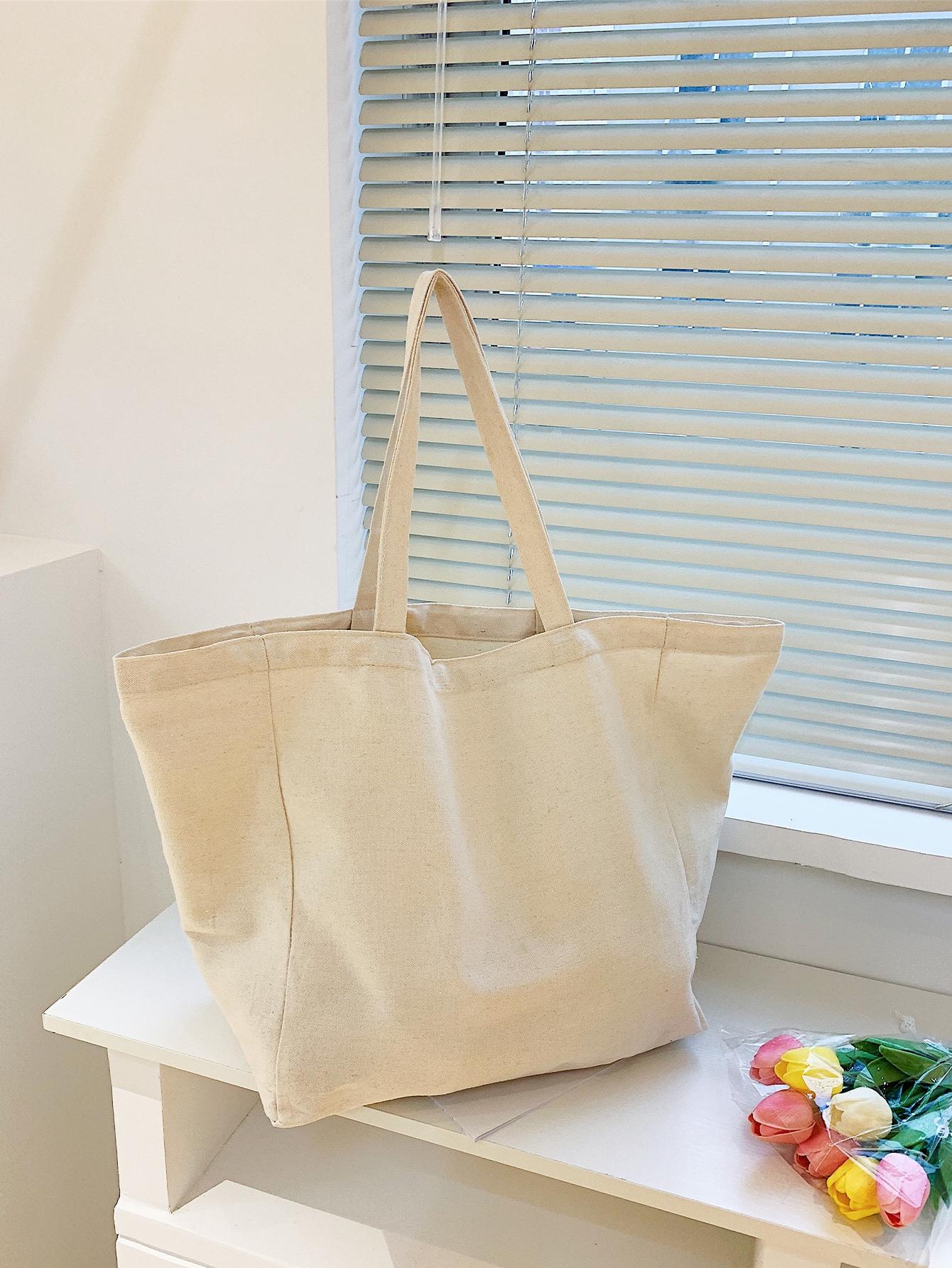 beżowa torba shopper