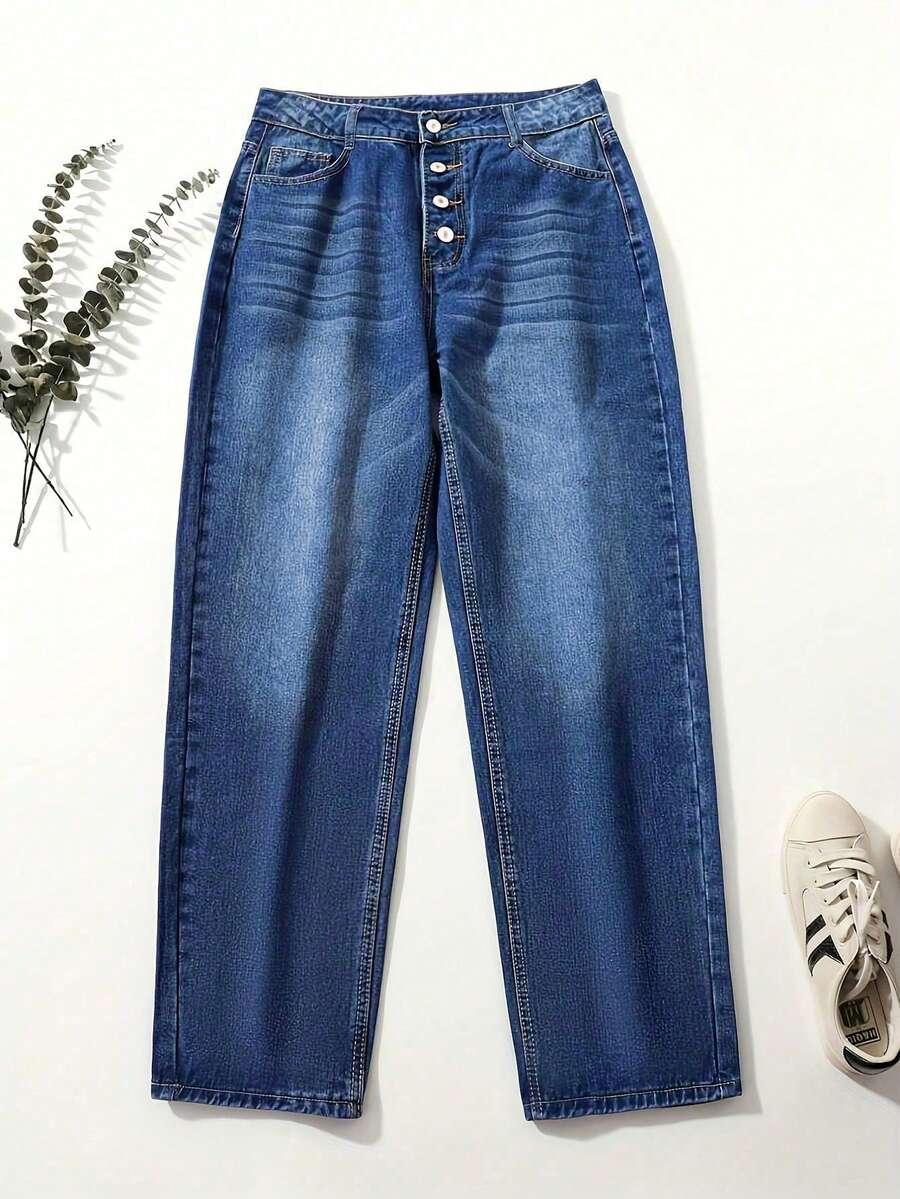 NIEBIESKIE SPODNIE JEANS