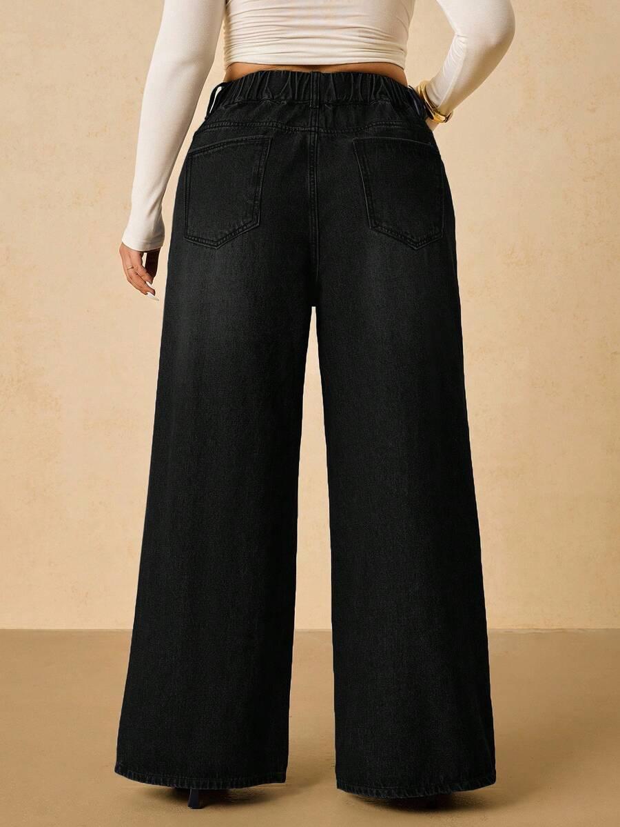 czarne spodnie jeans