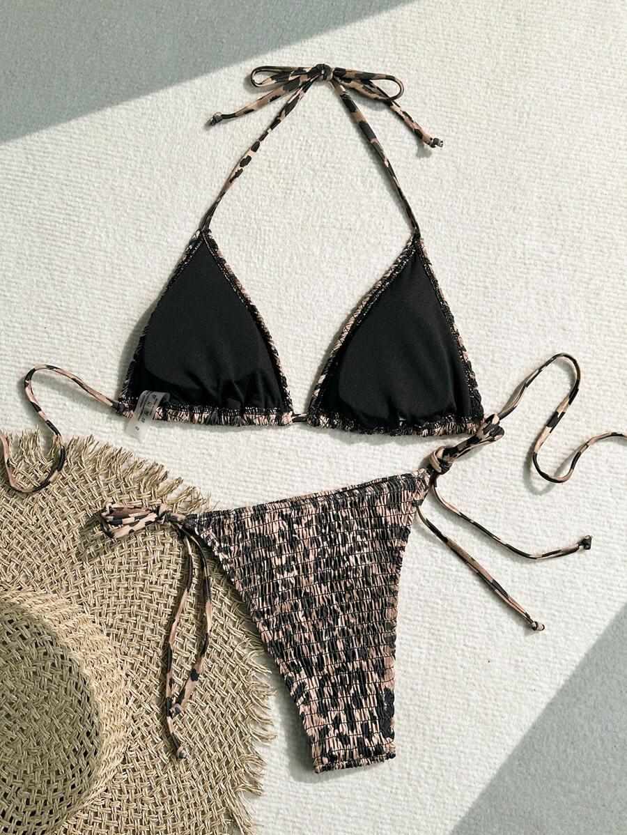 DWUCZĘŚCIOWY STRÓJ KĄPIELOWY ANIMAL PRINT