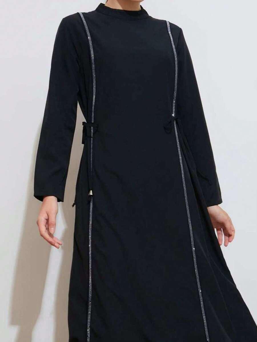 CZARNA MAXI SUKIENKA 