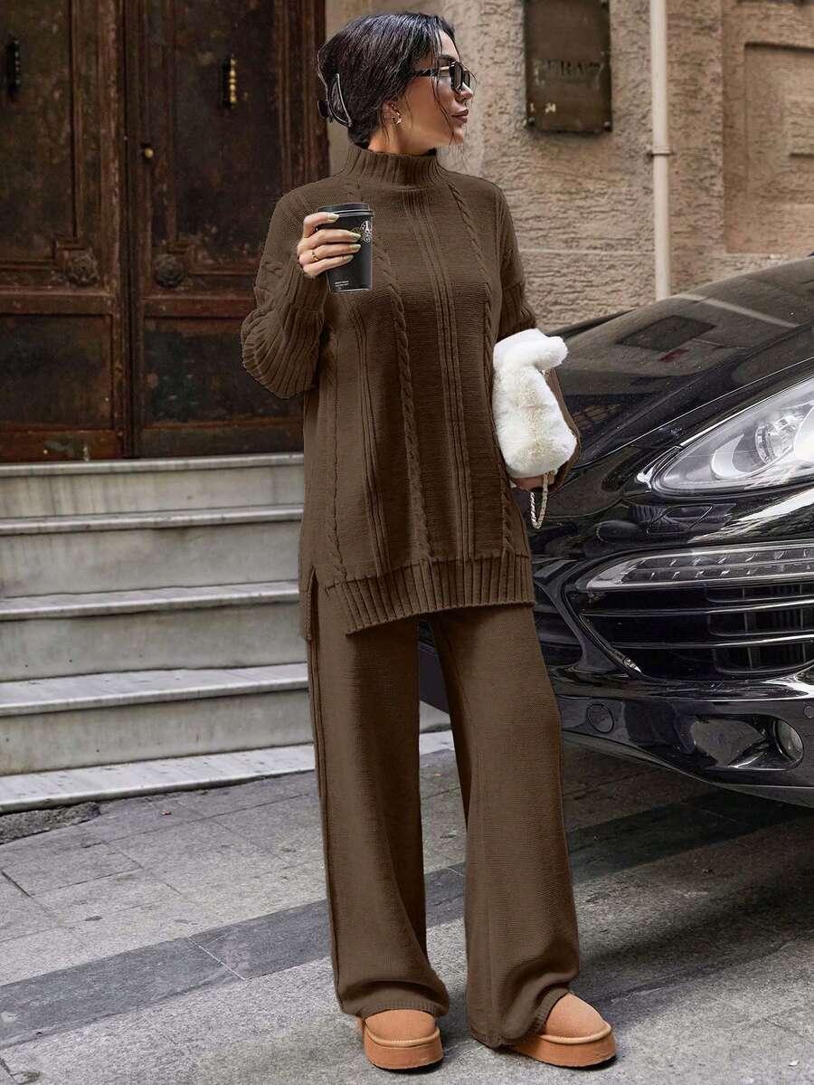 sweter spodnie komplet
