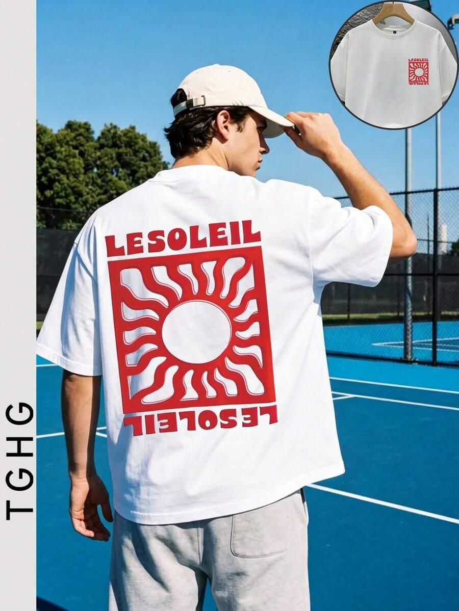 t-shirt oversize nadruk