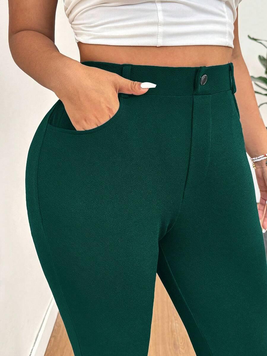 zielone spodnie casual