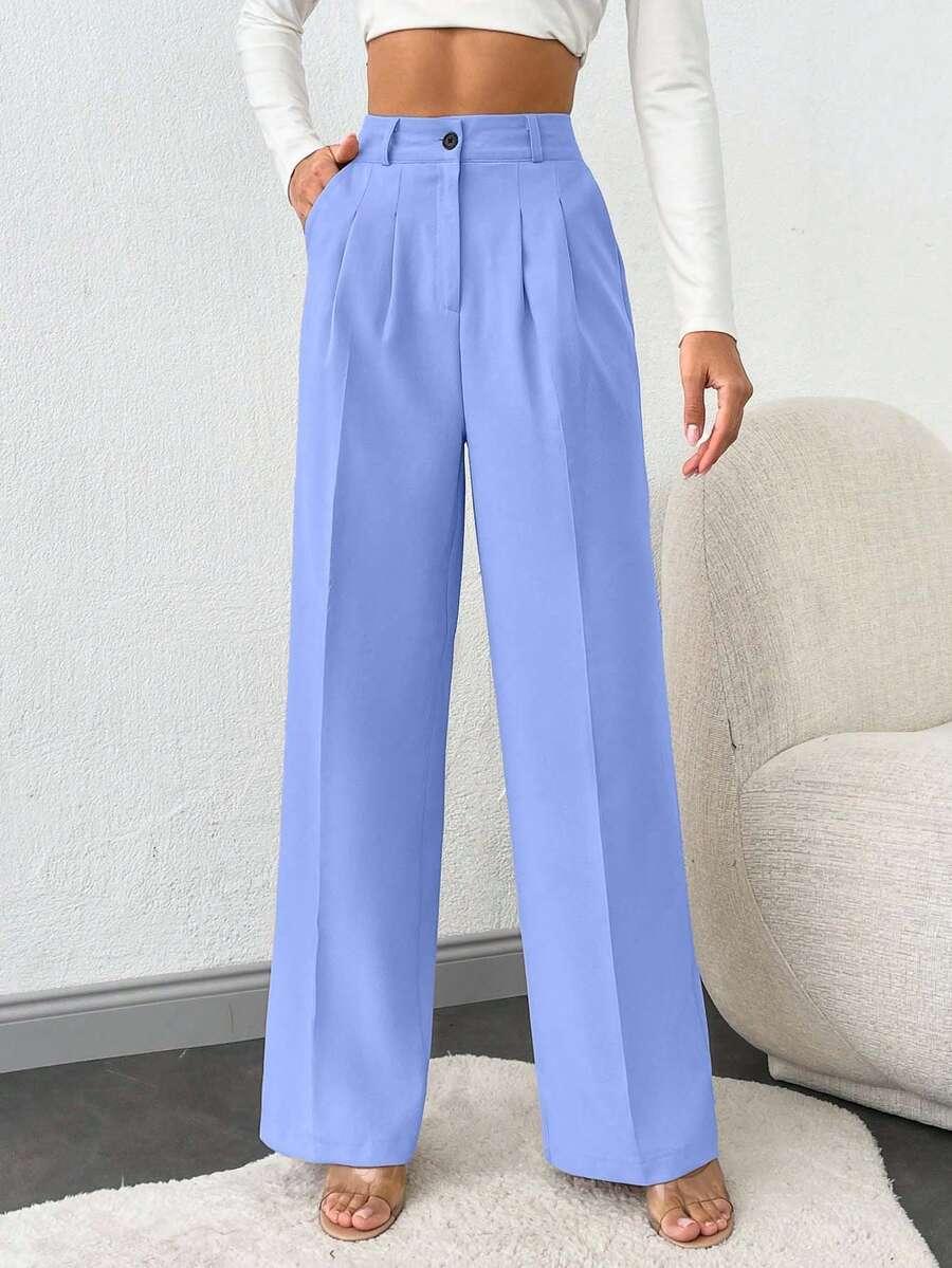 niebieskie spodnie casual
