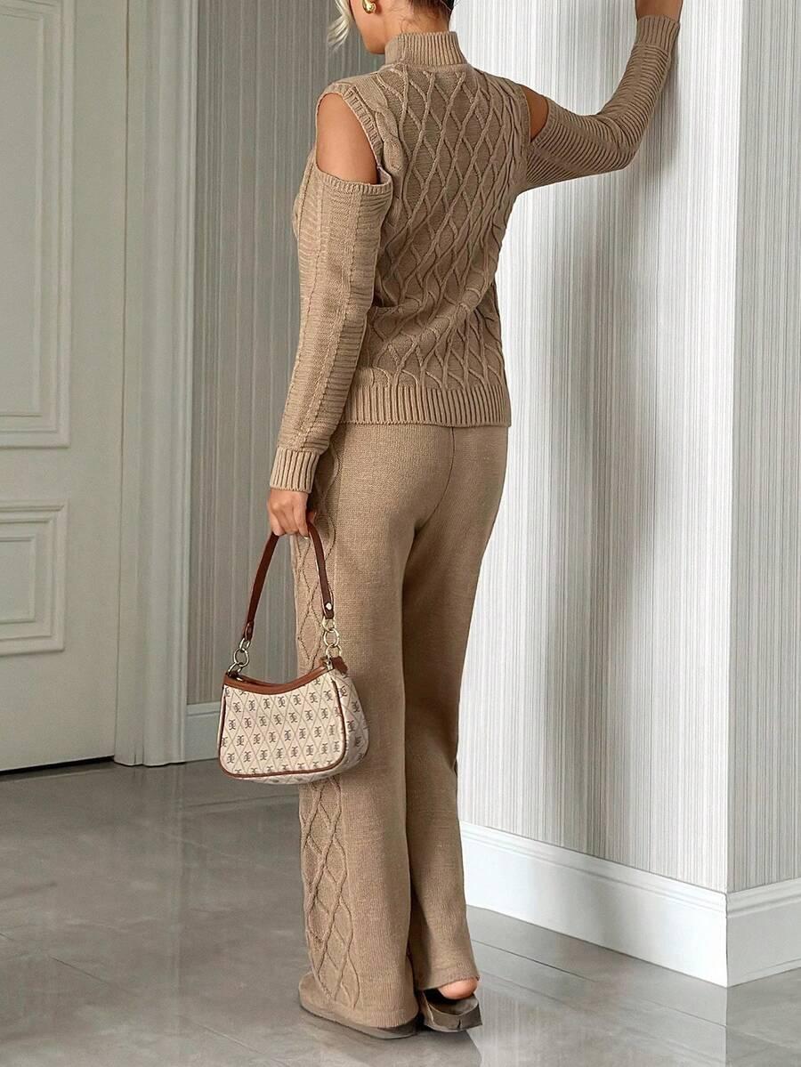 SWETER SPODNIE KOMPLET