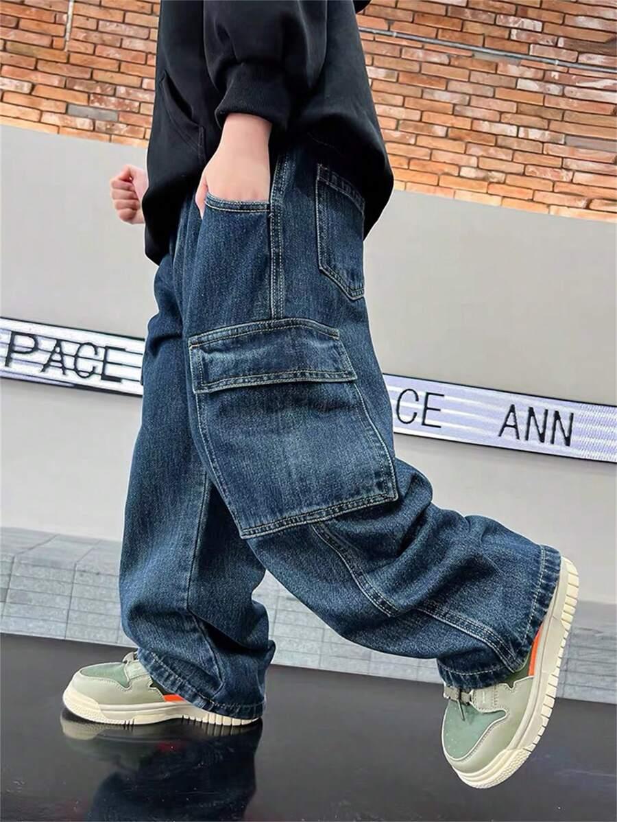 NIEBIESKIE SPODNIE JEANS