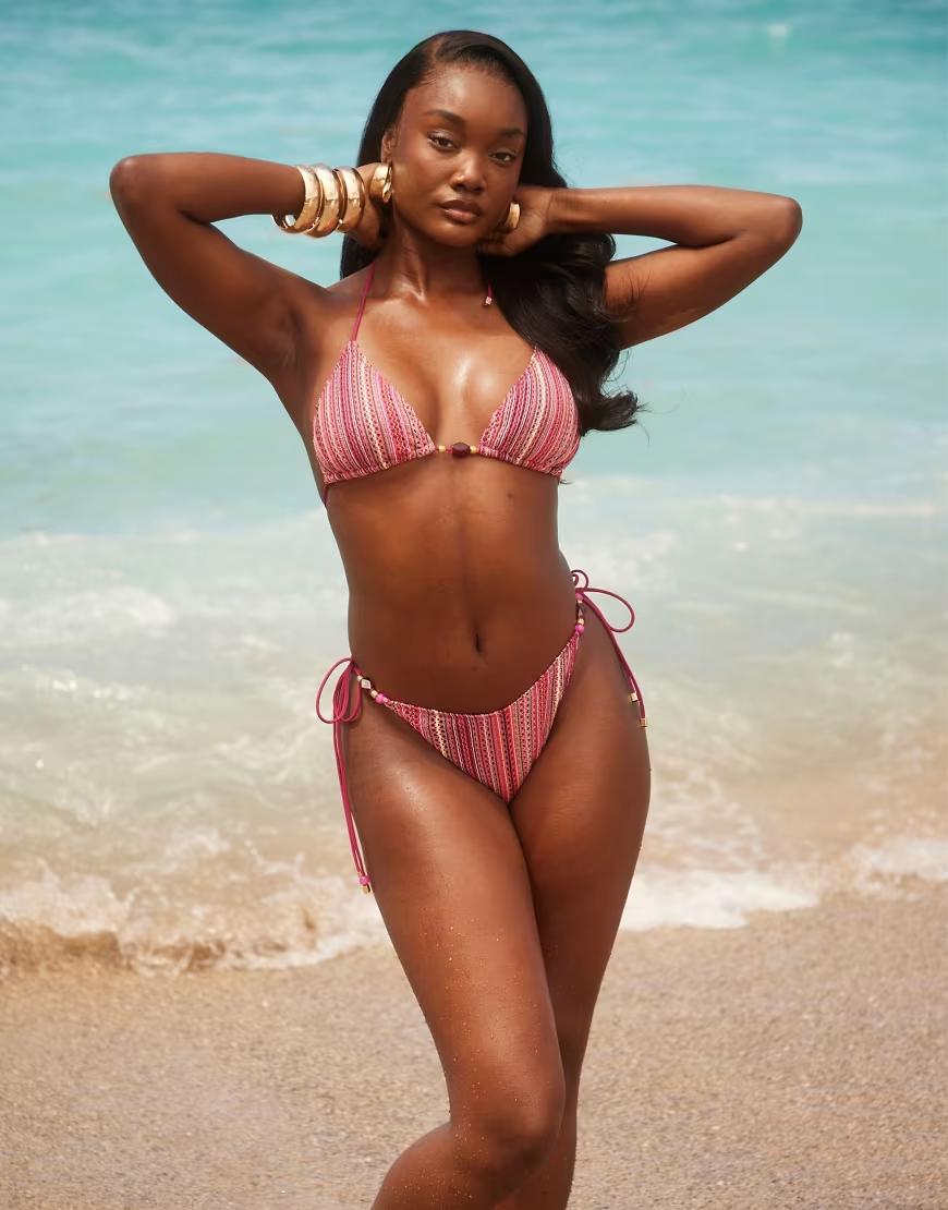 DÓŁ OD BIKINI WIĄZANIE ZDOBIENIE