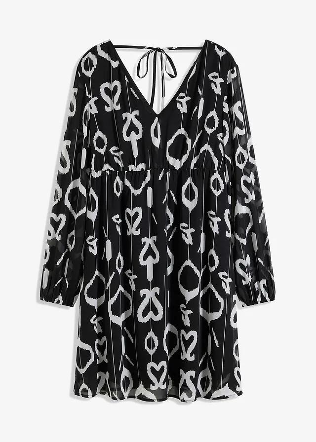 SZYFONOWA SUKIENKA PRZED KOLANO