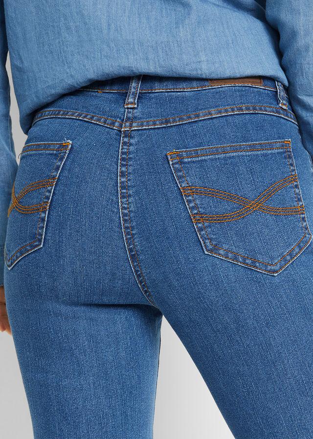 NIEBIESKIE SPODNIE JEANS DZWONY BOOTCUT
