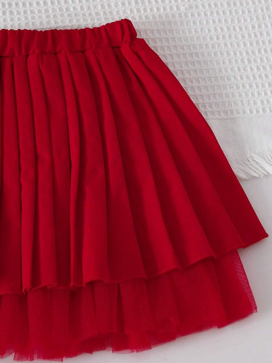 bluza spódnica komplet napis merry christams