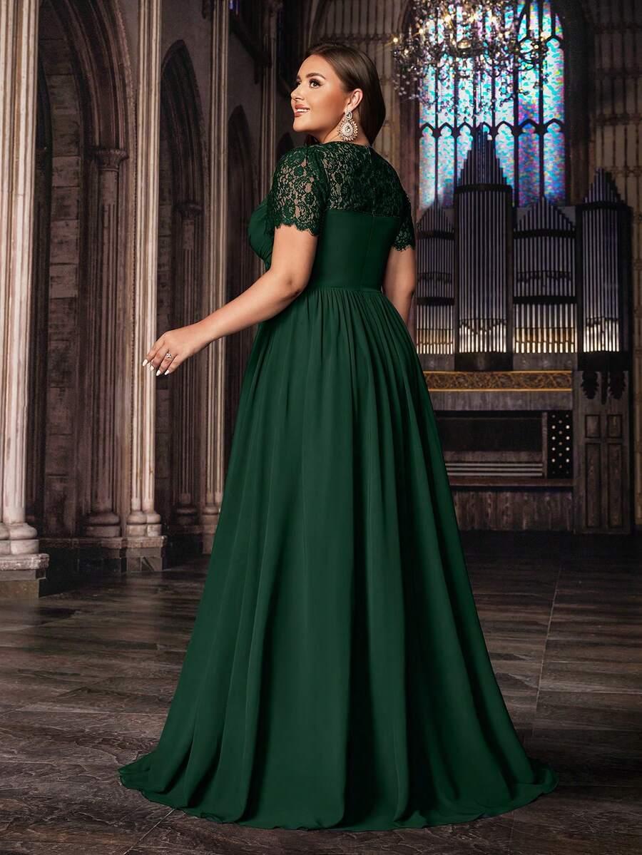 zielona maxi sukienka