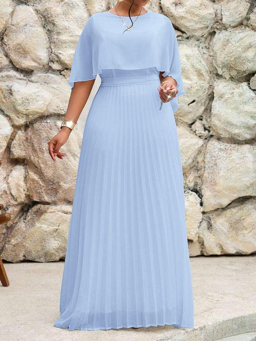 NIEBIESKA MAXI SUKIENKA 
