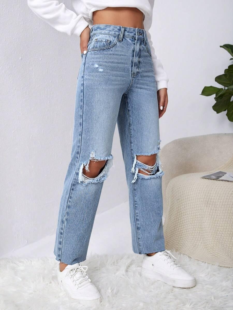 NIEBIESKIE SPODNIE JEANS 