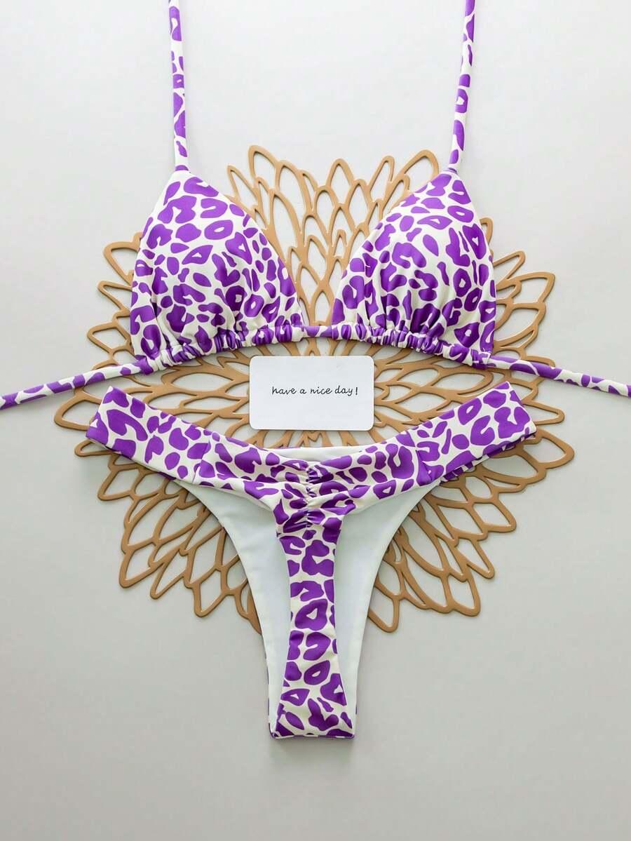 DWUCZĘŚCIOWY STRÓJ KĄPIELOWY ANIMAL PRINT
