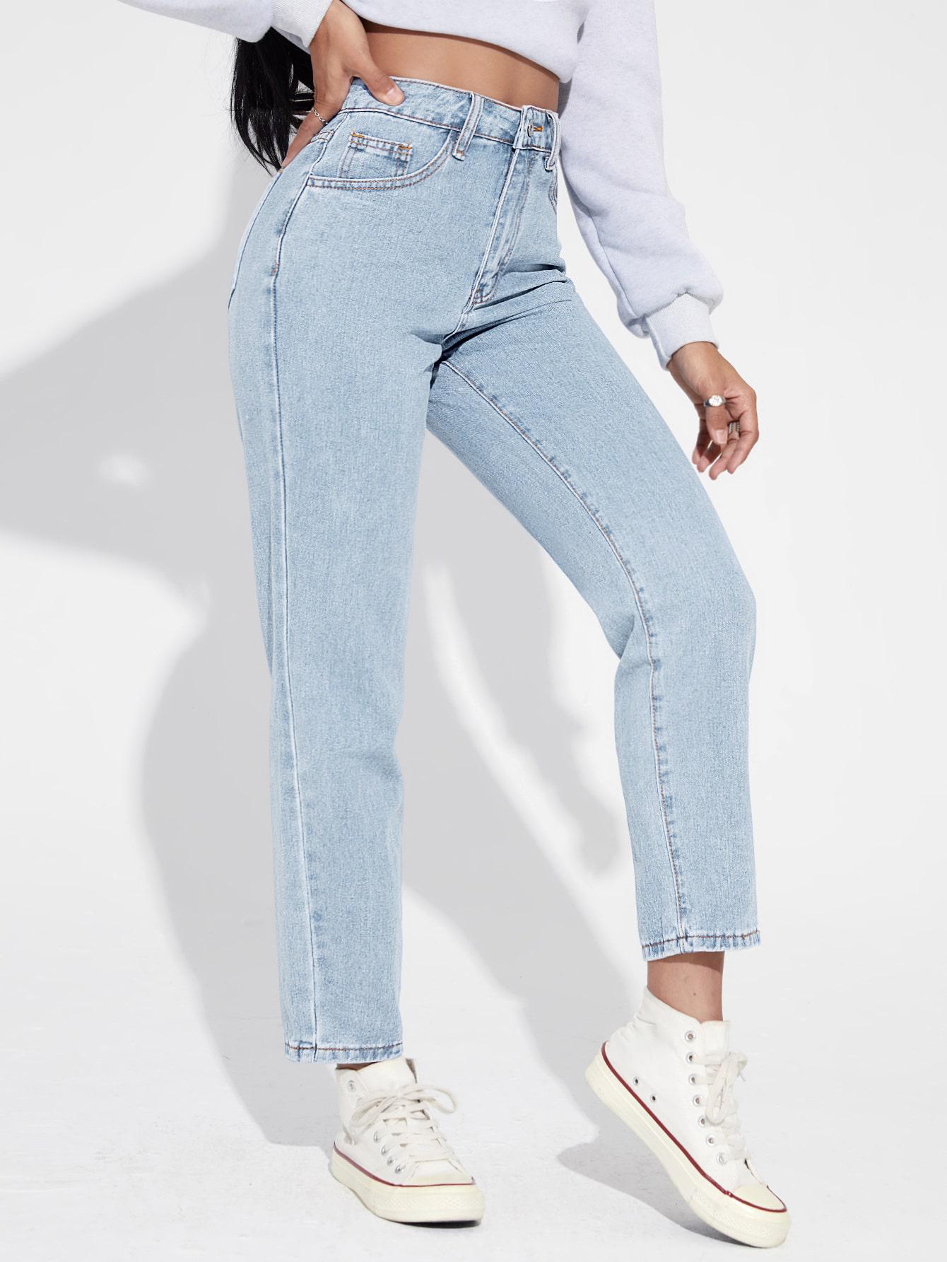 SPODNIE MOM JEANS