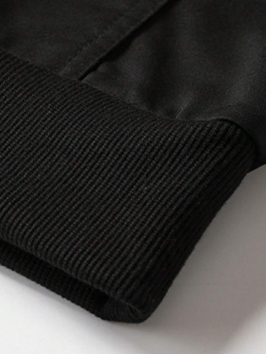 CZARNA BLUZA Z KAPTUREM 
