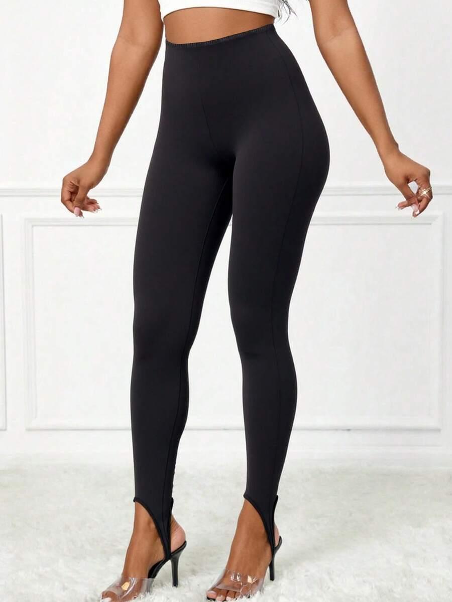 CZARNE LEGGINSY WYSOKI STAN 