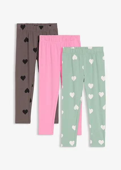 LEGGINSY DZIECIĘCE BAWEŁNIANE 3 SZT