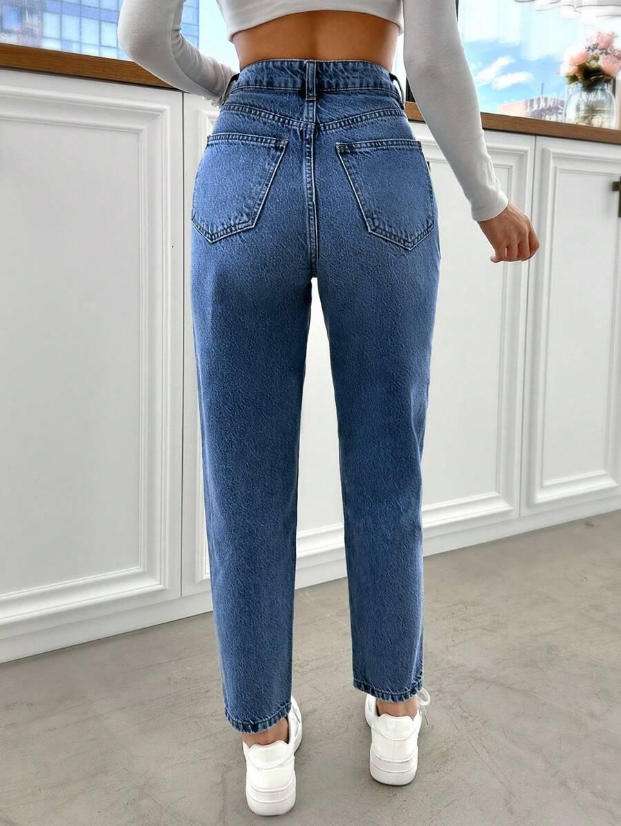 NIEBIESKIE SPODNIE JEANS