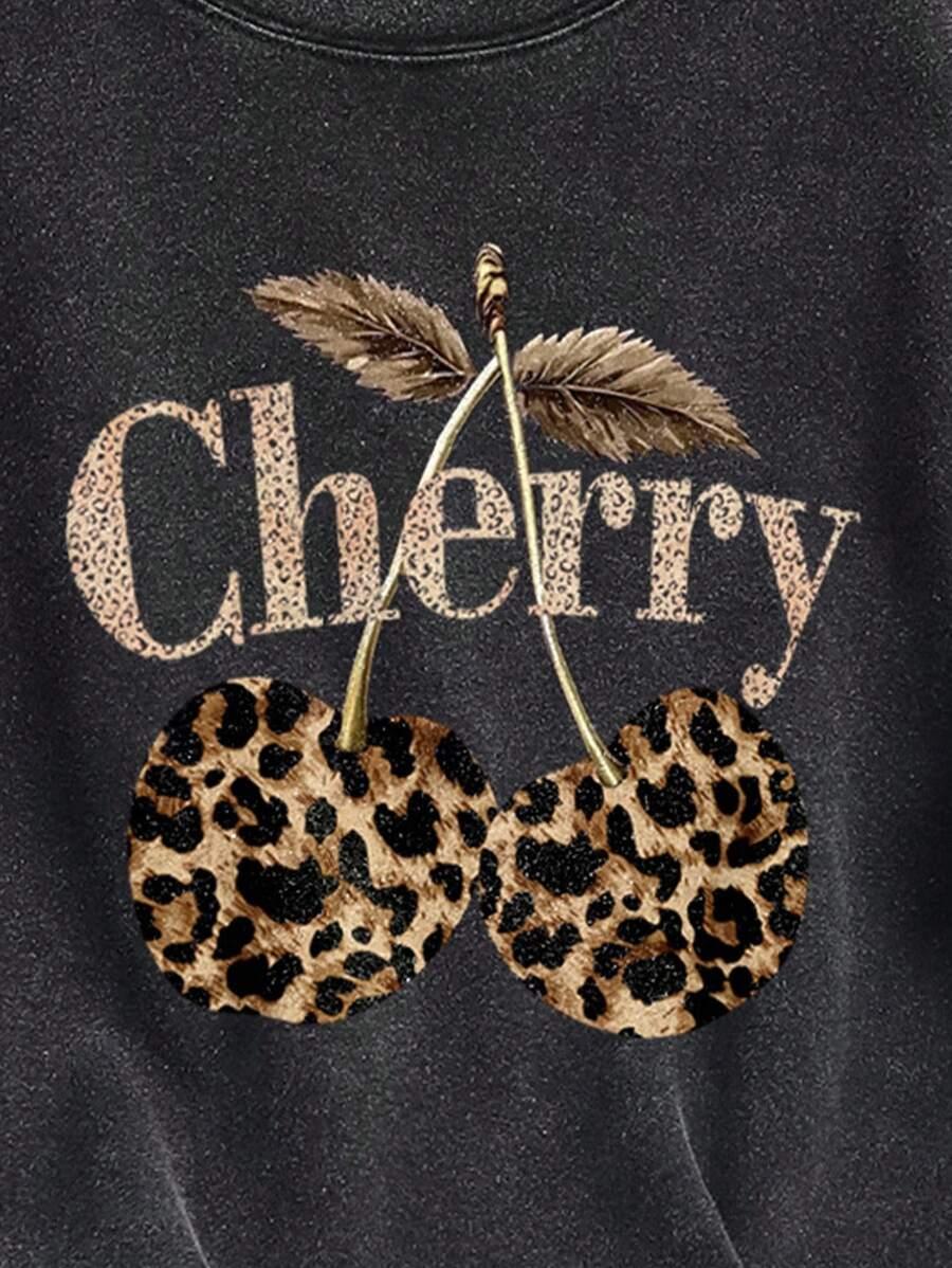 CZARNY T-SHIRT PRINT