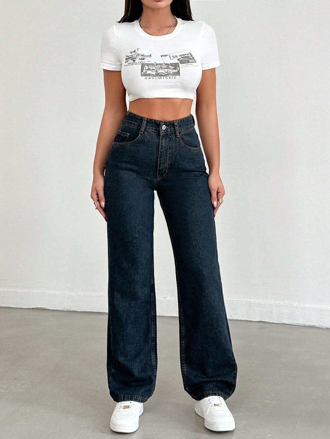 SPODNIE JEANS WYSOKI STAN