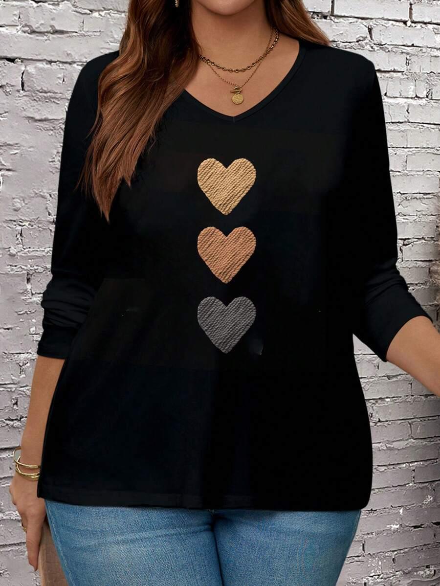 CZARNA BLUZKA PRINT