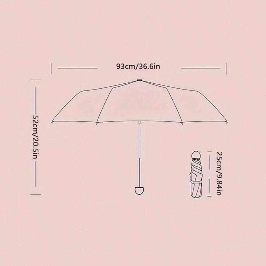 bezbarwny składany parasol
